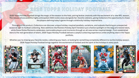 PRE-ORDER: 2026 Topps Holiday Football Mega Box
