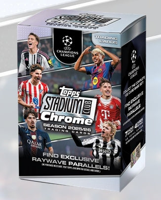 PRE-ORDER: 2025-26 Topps UEFA Champions League Stadium Club Chrome Value Box