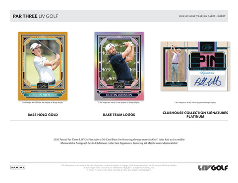 PRE-ORDER: 2026 Panini Par Three LIV Golf Hobby Box