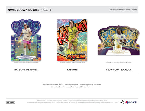PRE-ORDER: 2026 Panini Crown Royale NWSL Soccer Hobby Box