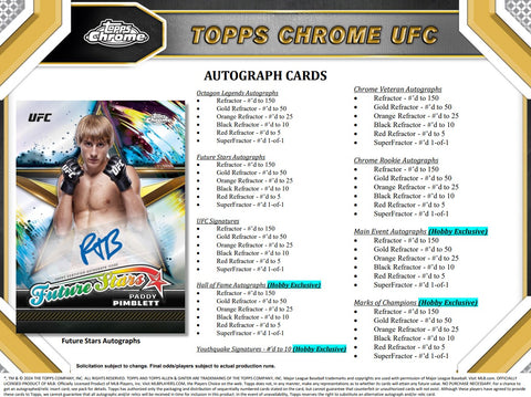 2024 Topps UFC Chrome Hobby Box