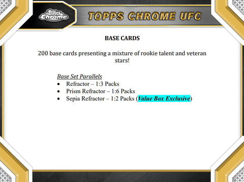2024 Topps UFC Chrome Mega Box Opened Live