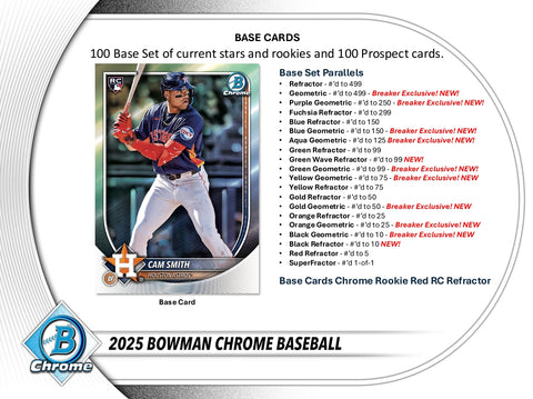 2025 Bowman Chrome Baseball Breaker's Delight Box