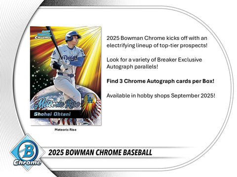 2025 Bowman Chrome Baseball Breaker's Delight Box