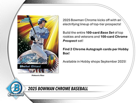 2025 Bowman Chrome Baseball Hobby Box