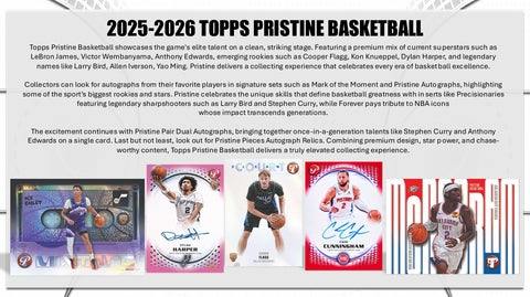 PRE-ORDER: 2025-26 Topps Pristine Basketball Hobby Box