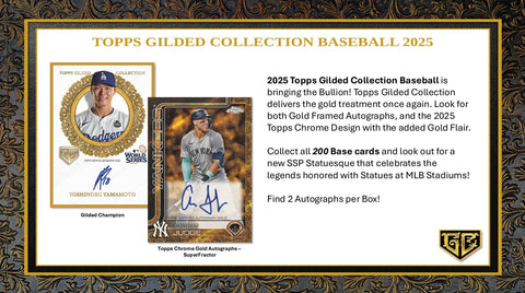 PRE-ORDER: 2025 Topps Gilded Collection Baseball Hobby 4-Box Case