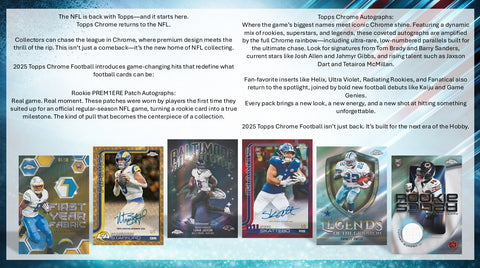 2025 Topps Chrome Football Mega Box
