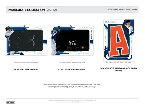 PRE-ORDER: 2026 Panini Immaculate Baseball Hobby 6-Box Case