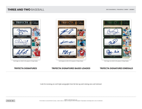 2025 Panini Three & Two Baseball Hobby Box