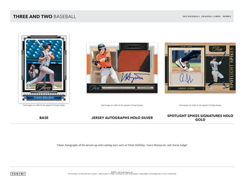 2025 Panini Three & Two Baseball Hobby Box