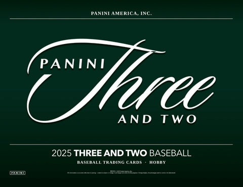 2025 Panini Three & Two Baseball Hobby Box