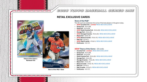 PRE-ORDER: 2026 Topps Series 1 Baseball Value 40-Box Case