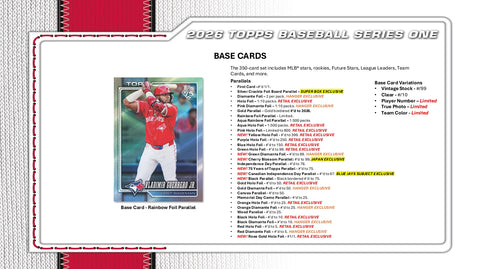 PRE-ORDER: 2026 Topps Series 1 Baseball Value 40-Box Case