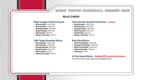 PRE-ORDER: 2026 Topps Series 1 Baseball Hobby Box