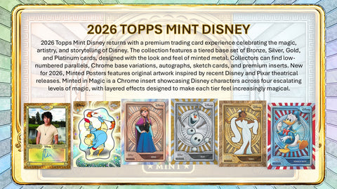 PRE-ORDER: 2026 Topps Mint Disney Hobby Box