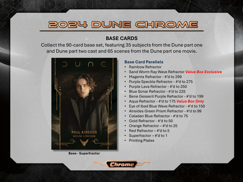 2024 Topps Dune Chrome Value Box
