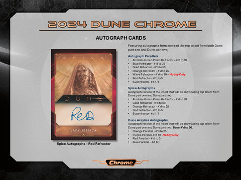 2024 Topps Dune Chrome Hobby Box