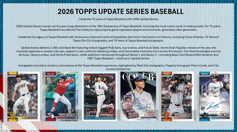 PRE-ORDER: 2026 Topps Update Baseball Value Box