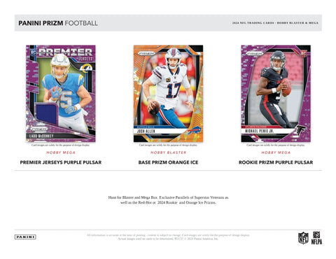 2024 Panini Prizm Football Hobby Exclusive Mega Box