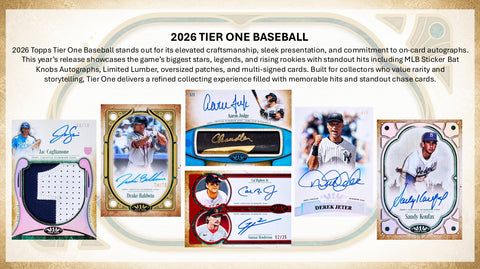 PRE-ORDER: 2026 Topps Tier One Baseball Hobby Box