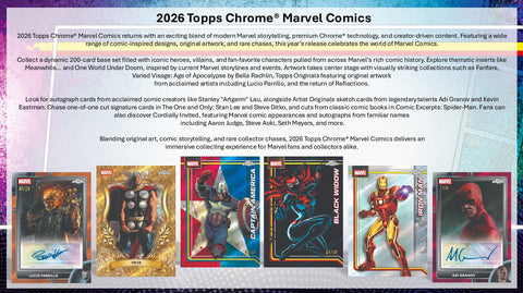 2026 Topps Marvel Comics Chrome Value Box – HOFBC