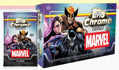 PRE-ORDER: 2026 Topps Marvel Comics Chrome Hobby Box
