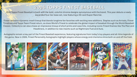 PRE-ORDER: 2026 Topps Finest Baseball Mega Box