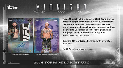 PRE-ORDER: 2026 Topps UFC Midnight 8-Box Case