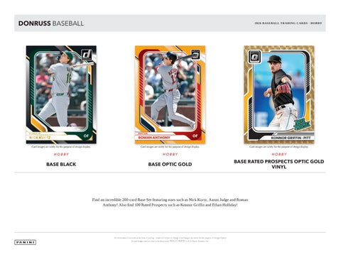 2026 Panini Donruss Baseball Hobby Box