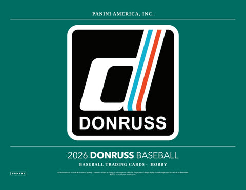 PRE-ORDER: 2026 Panini Donruss Baseball Hobby Box