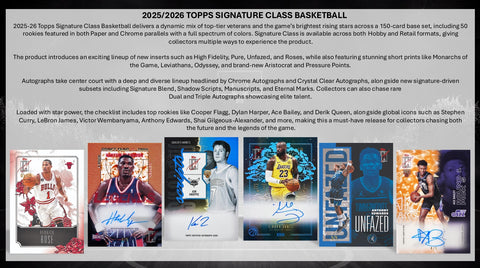 2025-26 Topps Signature Class Basketball Hobby Box