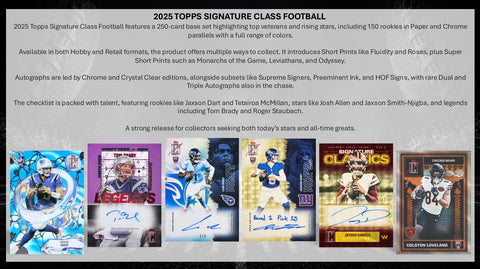 2025 Topps Signature Class Football Mega Box