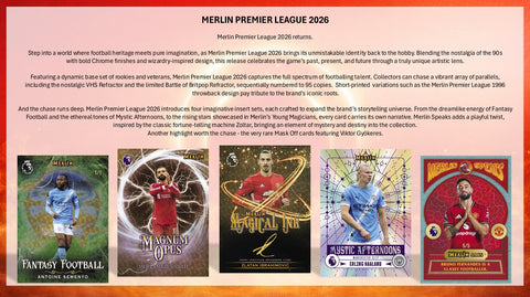 PRE-ORDER: 2026 Topps Merlin Premier League Soccer Value Box