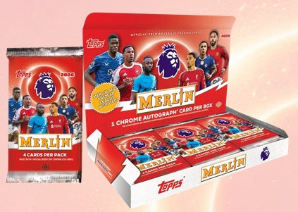 PRE-ORDER: 2026 Topps Merlin Premier League Soccer Hobby Box