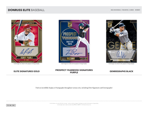 PRE-ORDER: 2026 Panini Donruss Elite Baseball Hobby Box
