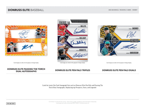 PRE-ORDER: 2026 Panini Donruss Elite Baseball Hobby Box