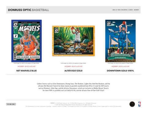 2024-25 Panini Donruss Optic Basketball Hobby Box