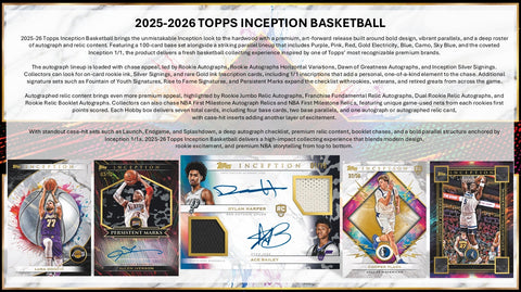 PRE-ORDER: 2025-26 Topps Inception Basketball Hobby Box