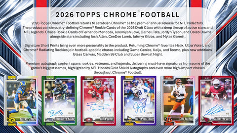PRE-ORDER: 2026 Topps Chrome Football Jumbo Box