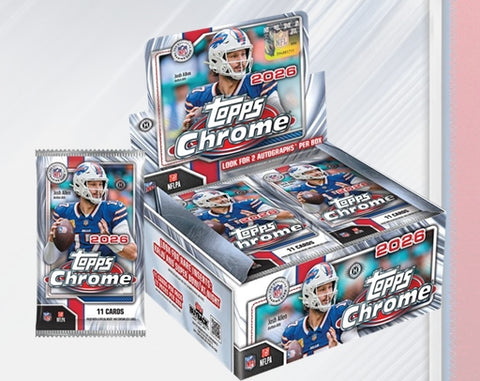 PRE-ORDER: 2026 Topps Chrome Football Jumbo Box