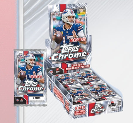 PRE-ORDER: 2026 Topps Chrome Football Hobby Box