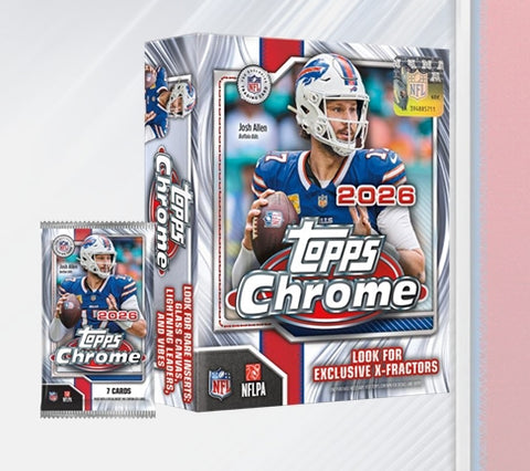 PRE-ORDER: 2026 Topps Chrome Football Mega Box