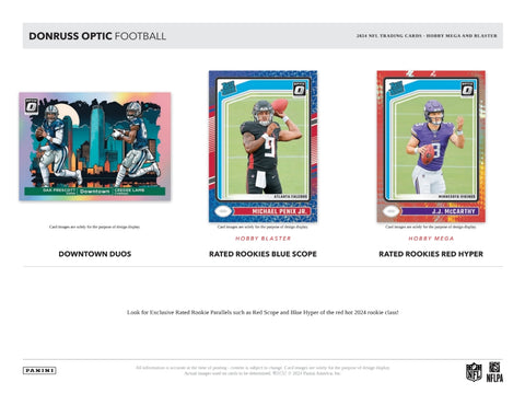 2024 Panini Donruss Optic Football Hobby Exclusive Blaster Box