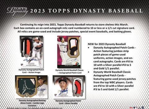 2023 Topps Dynasty Baseball Hobby Box Opened Live