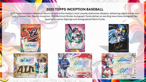 PRE-ORDER: 2025 Topps Inception Baseball Hobby Box