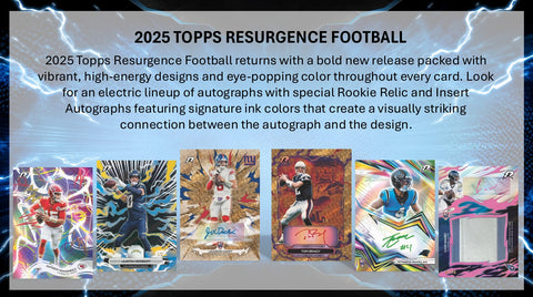 PRE-ORDER: 2025 Topps Resurgence Football Value Box