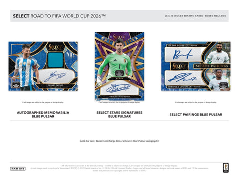 PRE-ORDER: 2025-26 Panini Select Road to FIFA World Cup Soccer Hobby Mega Box