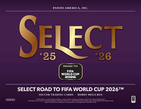 PRE-ORDER: 2025-26 Panini Select Road to FIFA World Cup Soccer Hobby Mega Box