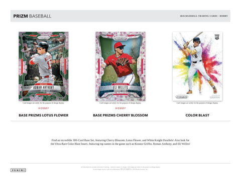 PRE-ORDER: 2026 Panini Prizm Baseball Hobby Box